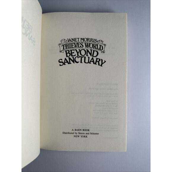 Thieves World Beyond Sanctuary By Janet Morris HC 1985 Book Club Edition, Baen - Picture 8 of 10